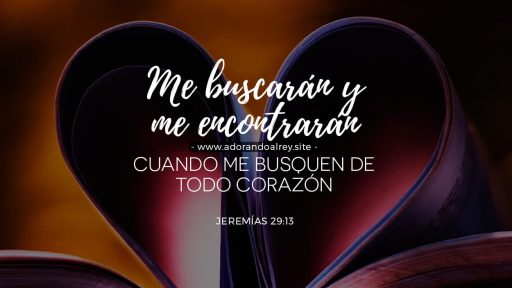 Me buscarán y me encontrarán cuando me busquen de todo corazón — Jeremías 29:13 NVI